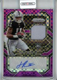 2020 Panini Prizm Henry Ruggs III Rookie Autographs Prizms Purple Power #372【39/49】《傷アリ》 Las Vegas Raiders