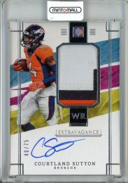 2022 Panini Impeccable Courtland Sutton Patch Autographs【40/75】 Denver Broncos