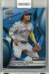 2025 Topps Chrome Black Luisangel Acuna Blue Refractors RC #53【015/150】