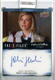 2019 Upper Deck X-Files: Monsters of the Week Jolie Jenkins as Agent Leyla Harrison Paranormal Script Autographs