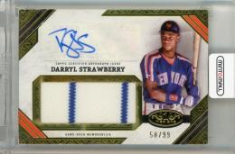 2025 Topps Tier One Darryl Strawberry Jumbo Relic Autographs #AJRDS【58/99】《初期不良あり》