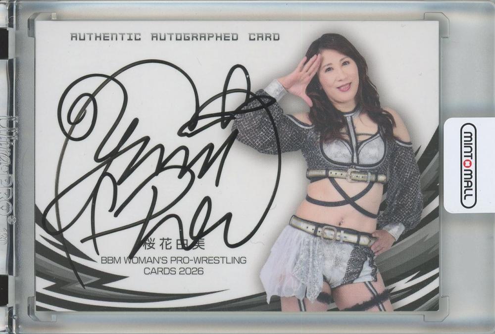 【真作保証】アンドレ・モレル 直筆サイン リトグラフ 桜BFK RIVES紙 ミントモール / MINT 池袋店 / BBM 女子プロレスカード 2026 桜花由美