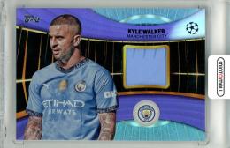 2024-25 Topps UEFA Club Competitions Kyle Walker #SR-KW Topps Superstar Relics Purple Foilboard Card【015/299】 Manchester City