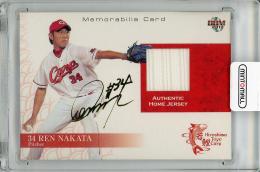 2011 BBM 広島東洋カープ 若鯉 中田廉 金箔サイン入りジャージカード【043/100】