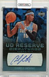 2006-07 UD Reserve Carmelo Anthony Signatures #CA Denver Nuggets