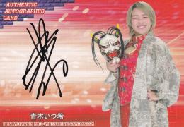 2021 BBM 女子プロレスカード  青木いつ希 直筆サインカード 066/100