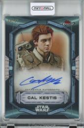 2022 Topps Finest Star Wars Cal Kestis Finest Autographs/Black Parallel【004/010】