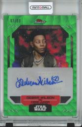 2023 Topps Finest Star Wars Debra Wilson as Cere Junda Finest Autographs/GreenWaveParallel/FA-DW【07/99】