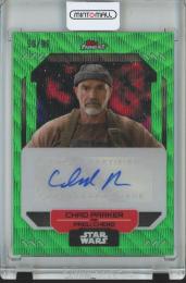 2023 Topps Finest Star Wars Chad Parker as Padu Cherd Finest Autographs/GreenWaveParallel/FA-CP【90/99】