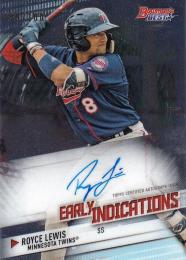 2018 Bowman's Best Minnesota Twins Royce Lewis Early Indications Autographs 039/100