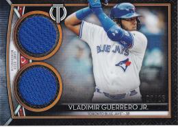 2020 Topps Tribute Toronto Blue Jays Vladimir Guerrero Jr. Dual Relics Orangeパラレル版 23/25