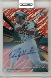 2015 TOPPS High Tek Rickey Henderson Autographs Red Orbit Diffractor #HTRH【Last No. 5/5】 Oakland Athletics
