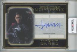 2021 Topps Star Wars Masterwork Janina Gavankar as Iden Versio Autograph/Gold Framed/#MWA-JG【1/1】