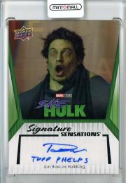 2024 UpperDeck Series 1 Jon Bass as HulkKing Signature Sensations Autographs "Todd Phelps" Inscripsion