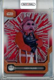 2024 Topps Star Wars High Tek Nien Numb Hyperspace Pattern Red Diffractors【1/5】