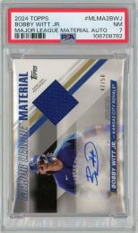 2024 TOPPS Series 2 Bobby Witt Jr. Major League Materials Autograph #MLMA2BWJ 50枚限定【47/50】【PSA7】《Near MINT》Kansas City Royals