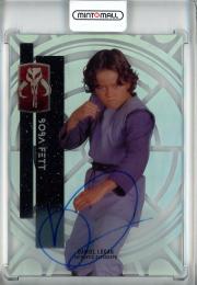2015 Topps Star Wars High Tek Boba Fett Form 1 Patterm 1 Autographs