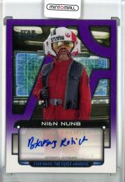 2018 Topps Star Wars Galactic Files Kipsang Rotich as Nine Numb Purple Parallel Autographs【06/25】