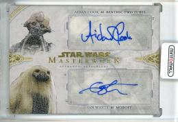 2018 Topps Star Wars Masterwork Aidan Cook as Benthic Two Tubes/Ian Whyte as Moroff Dual Autographs【10/25】