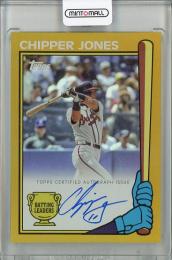 2024 Topps Archives Chipper Jones 90 Batting Leaders Autographs Gold Foilboard【12/50】 Atlanta Braves