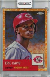 2022 Topps Chrome Platinum Anniversary Eric Davis Platinum Toile White/Orange #248【17/25】 Cincinnati Reds