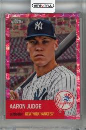 2022 Topps Chrome Platinum Anniversary Aaron Judge Platinum Toile Cream/Fuchsia Atomic #200【038/100】 New York Yankees