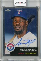 2022 Topps Chrome Platinum Anniversary Adolis Garcia Autographs #CPA-AG Texas Rangers