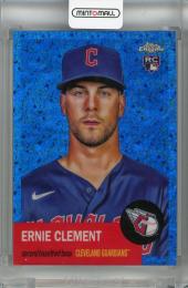 2022 Topps Chrome Platinum Anniversary Ernie Clement  Blue Mini-Diamond #151 RC【048/199】 Cleveland Guardians
