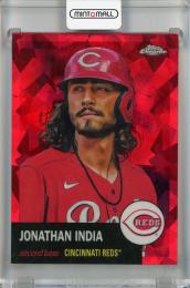 2022 Topps Chrome Platinum Anniversary Jonathan India Red Atomic #276【042/100】 Cincinnati Reds