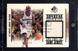 2001-02 SP Authentic #SAMJ Michael Jordan Superstar Authentics Jersey【106/200】  (MSV#2178)