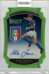 2016-17 PANINI Select Aldo Serena Historic Signatures Neon Green Die Cut #10【10/60】 Italy