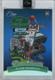 2023-24 Panini One And One Basketball Ausar Thompson Downtown RC Detroit Pistons