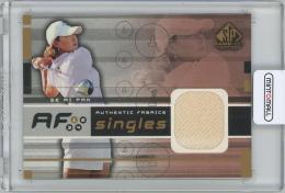 2003 UD SP Game Used Authentic Fabrics Singles / SE RI PAK