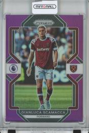 2022-23 Panini Prizm Premier League Soccer Gianluca Scamacca Base/Purple/#50【48/49】 West Ham United