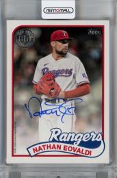 2024 Topps Series 1 Nathan Eovaldi '89 Topps Autographs #89BANE《初期傷あり》