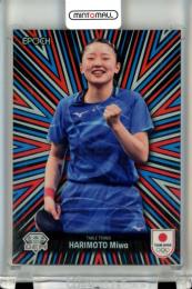 2024 TEAM JAPAN オフィシャルトレーディングカード TEAM JAPAN PARIS 2024 MEDALISTS COLLECTION 張本美和 GEM ブラック版【1/1】 卓球
