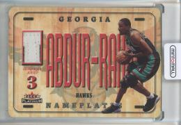 2001-02 Fleer Platinum Shareef Abdur-Rahim Nameplates #7 Vancouver Grizzlies