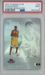 2007 Topps Stadium Club Kevin Durant Chrome Refractor/#102【637/999】【PSA9】 Seattle Super Sonics