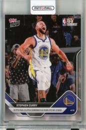 2025-26 Topps Now Stephen Curry 35 PTS Fuel Clutch Comeback as Dubs Eye No.8 Seed #260