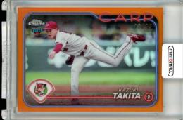 2024 TOPPS CHROME NPB 滝田一希 Orange Refractors【12/25】 広島