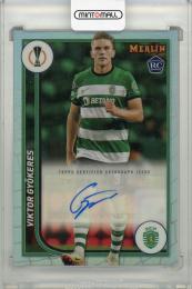 2023-24TOPPS MERLIN UEFA CLUB COMPETITIONS Viktor Gyokeres RC　Autograph　Card Sporting Club De Portugal