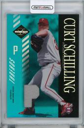 【表面状態難あり】2003 DONRUSS Leaf Limited  Curt Schilling Game Worn Jersey 06/25