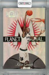 1997-98 Metal Universe Kevin Garnett Planet Metal #8 ※裏面白かけあり Minnesota Timberwolves