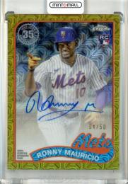 2024 Topps Series2 Baseball  Ronny Mauricio #2T89C-13 Autograph Silver Pack Gold Refractor【04/50】 Mets