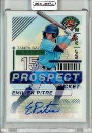 2024 Panini Prospect Edition Emilian Pitre #73 Holo Prospect Ticket Signatures