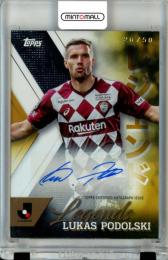 2024 TOPPS Jリーグ フラッグシップ ルーカス・ポドルスキ J.league Legends Autograph Card Gold Parallel【26/50】