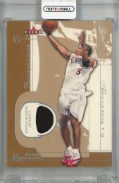 2001-02 Fleer Exclusive Allen Iverson Game Exclusives #2 ※めくれあり【053/100】 Philadelphia 76ers