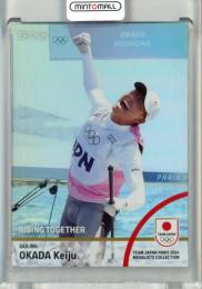 2024 TEAM JAPAN オフィシャルトレーディングカード TEAM JAPAN PARIS 2024 MEDALISTS COLLECTION 岡田奎樹 #23P Regular Parallel レギュラーパラレル ホログラムA版【11/99】 セーリング