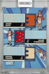 2005-06 Topps Luxury Box Steve Nash/Amare Stoudemire/Shawn Marion Trinity Triple Relics #NSM【114/250】 Phoenix Suns