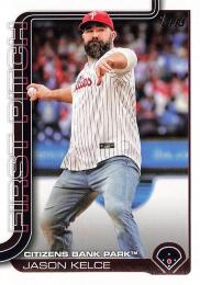 2025 Topps SERIES.1 MLB #FP-1 Jason Kelce インサートカード First Pitch